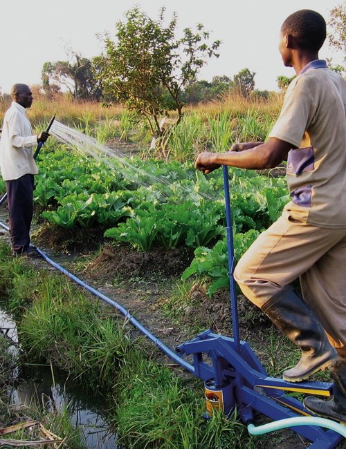 Starving farmers need a simple bike
                          treadle pump to be self sufficient with
                          produce; end starvation with a fundraiser
                          party