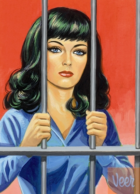 great picture of a woman behind bars from the
            jailpoorindex by anita sands